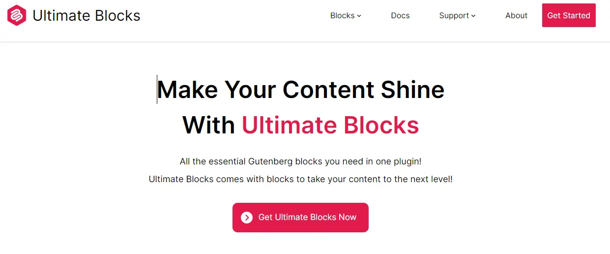 Plugin Wordpress Utlimate Blocks 